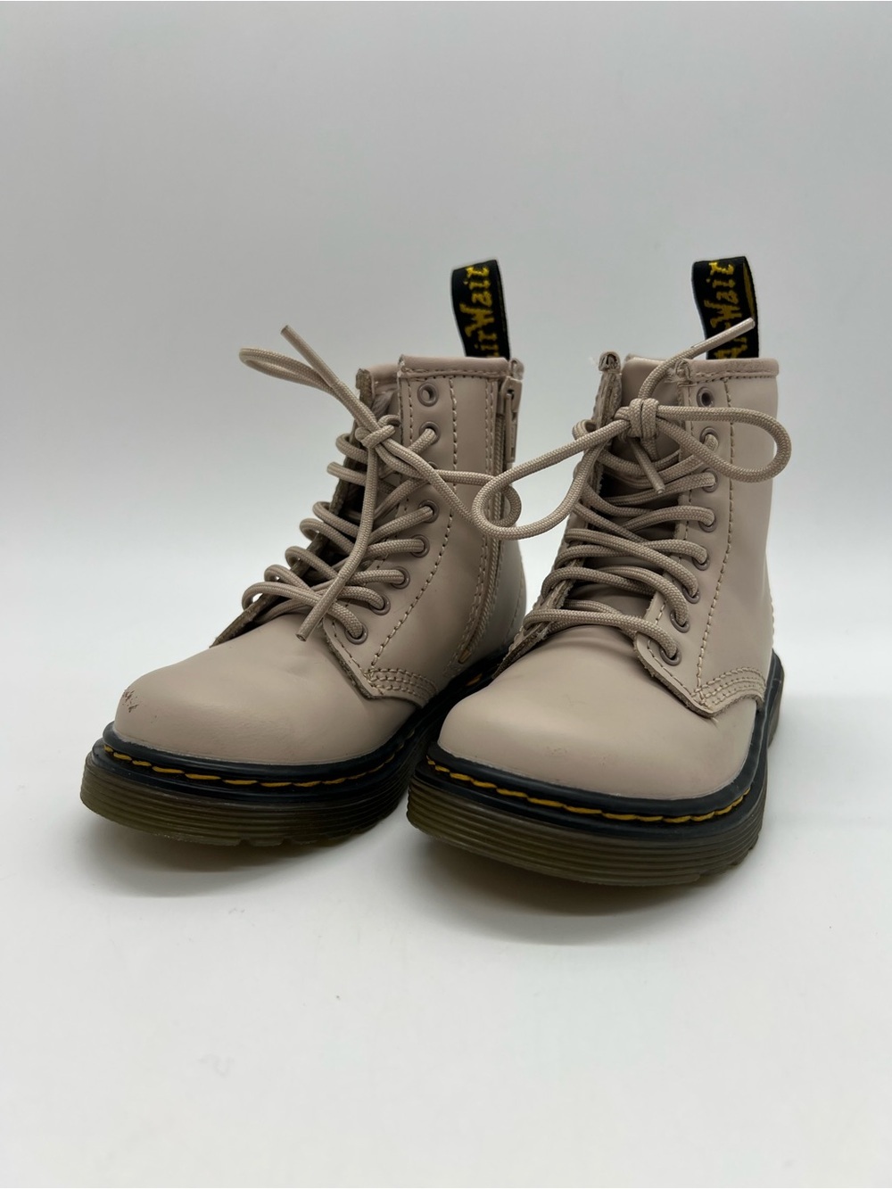 Dr. Martens Taupe Ankle Boots Size Baby 7